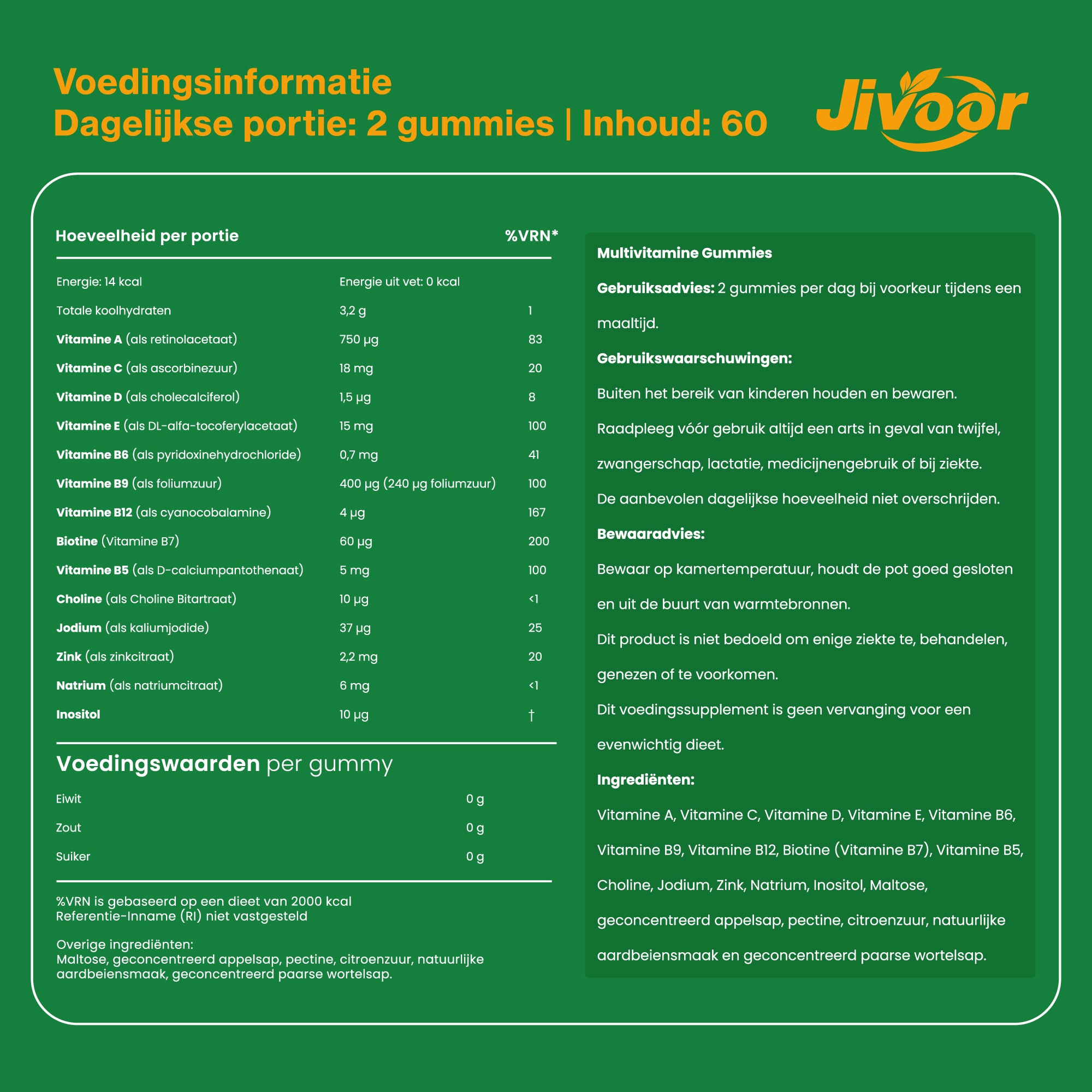 Jivoor Multivitamine Gummies